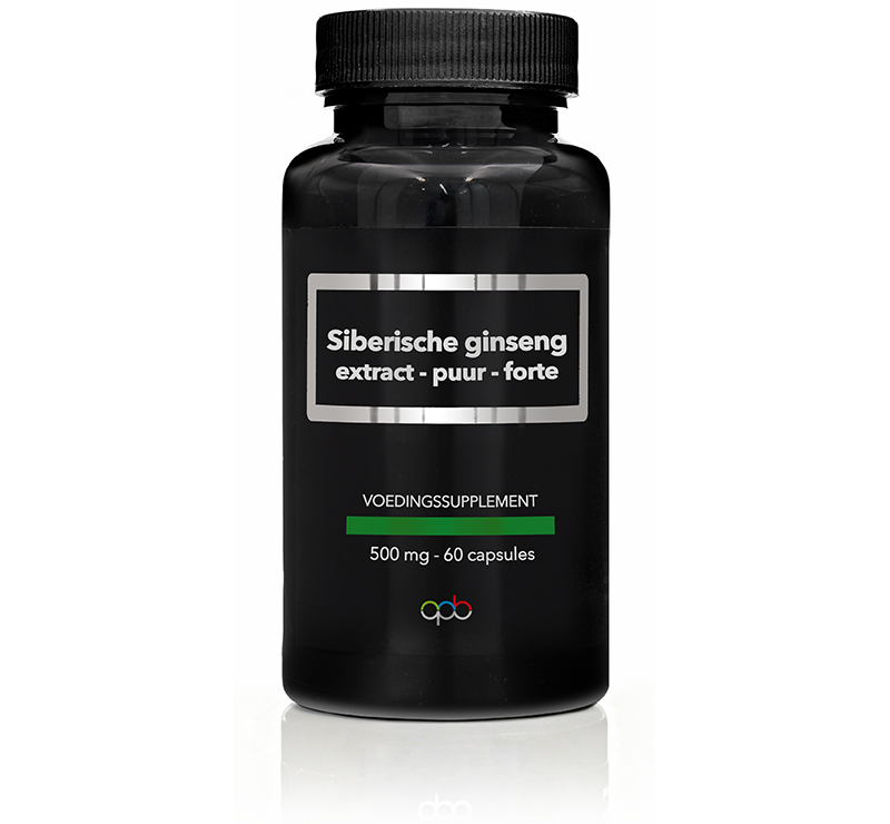 APB Holland Siberische ginseng extract puur forte 500 mg - 60 capsules