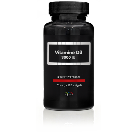 Vitamine D3 - 3000IU - 75 mcg - 120 softgels