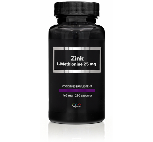APB Holland Zink L-Methionine 25 mg - 250 capsules