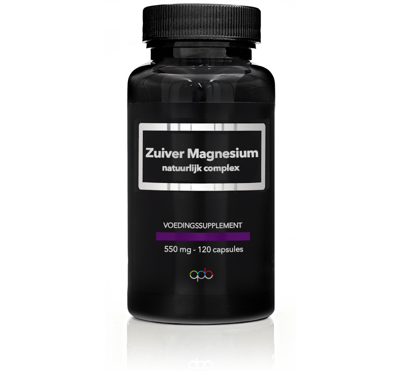 Zuiver Magnesium - natuurlijk complex - 550 mg
